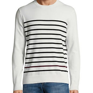 Black Brown 1826 Striped Pullover